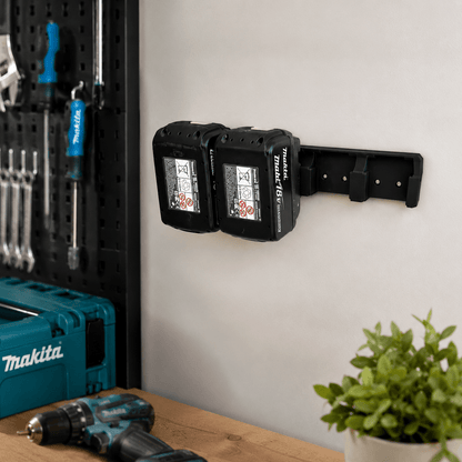3D Geprinte Accu Houder – passend met Makita 18V – Wandmontage - 3DTS