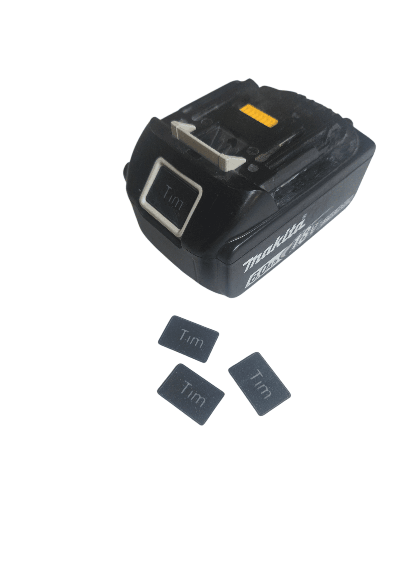 Gepersonaliseerde naamplaatjes voor Makita accu’s - 3DTS