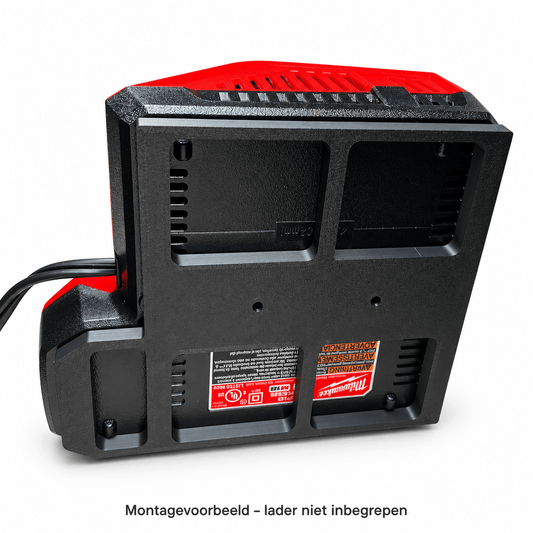 Wandhouder voor Milwaukee M18/M12 Rapid Charger – PETG - 3DTS